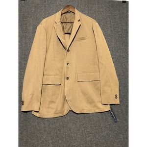 Polo by Ralph lauren blazer jacket men's unstructured tan new cotton size 44R